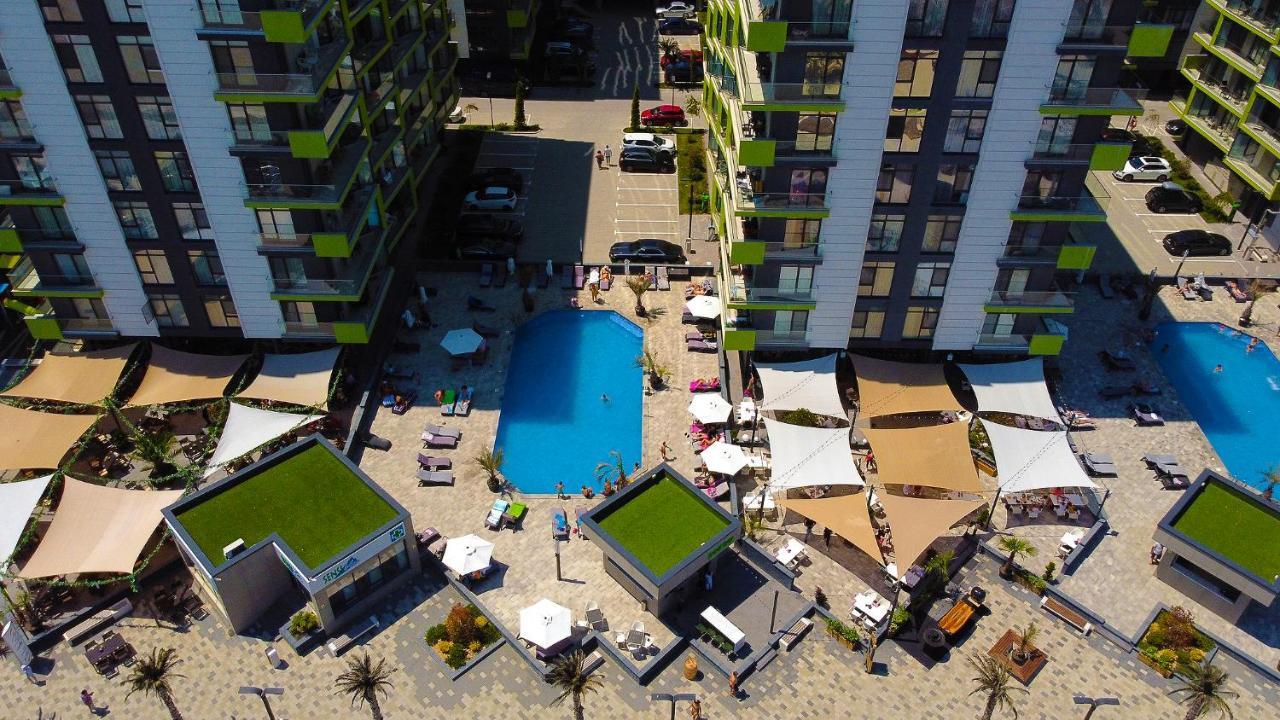 Paradise Sea View 2Bd Apt Spa N Pools Beach Resort Năvodari Exteriör bild